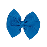 Bella Plain Colour School Uniform Hair Bow 6cm (25 Colours) School Bella Hair Clip Hair Accessories 6cm - Pinkberry Kisses Methyl Blue