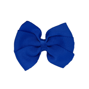 Bella Plain Colour School Uniform Hair Bow Hair Accessories Non Slip Hair Clip 6cm PinkBerry Kisses - Electric Blue