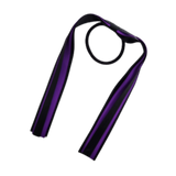 School Uniform Hair Accessories Ponytail Streamer Straight - Pinkberry Kisses Black Base & Top Ribbon Purple