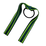School Uniform Hair Accessories Ponytail Streamer Straight - Pinkberry Kisses Dark Green Hunter Green Base & Top Ribbon  Key Lime