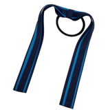 School Uniform Hair Accessories Ponytail Streamer Straight - Pinkberry Kisses Navy Blue Dark Blue Base & Top Ribbon methyl Blue 