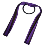 School Uniform Hair Accessories Ponytail Streamer Straight - Pinkberry Kisses Purple Base & Top Ribbon Brown 