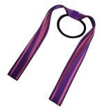 School Uniform Hair Accessories Ponytail Streamer Straight - Pinkberry Kisses Purple Base & Top Ribbon  Hot pink
