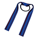 School Uniform Hair Accessories Ponytail Streamer Straight - Pinkberry Kisses Royal Blue Base & Top Ribbon  Burgundy 