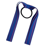School Uniform Hair Accessories Ponytail Streamer Straight - Pinkberry Kisses Royal Blue Base & Top Ribbon  Grape