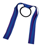 School Uniform Hair Accessories Ponytail Streamer Straight - Pinkberry Kisses Royal Blue Base & Top Ribbon Purple 