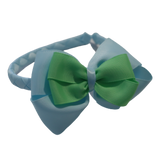 School Woven Double Cherish Bow Headband School Uniform Headband Hair Accessories Pinkberry Kisses Light Blue Mint Green