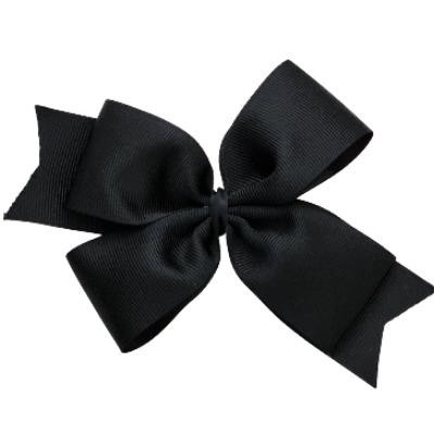 Timeless Hair Bow Pinkberry Kisses Hair Accessories - Black