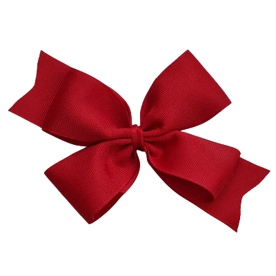 Timeless Hair Bow Pinkberry Kisses Hair Accessories - Red